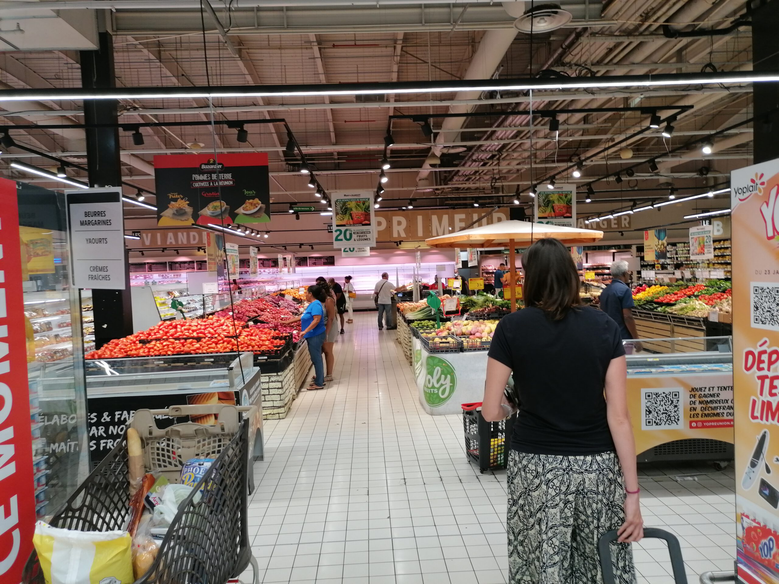 Reisetipps für La Reunion, Supermärkte