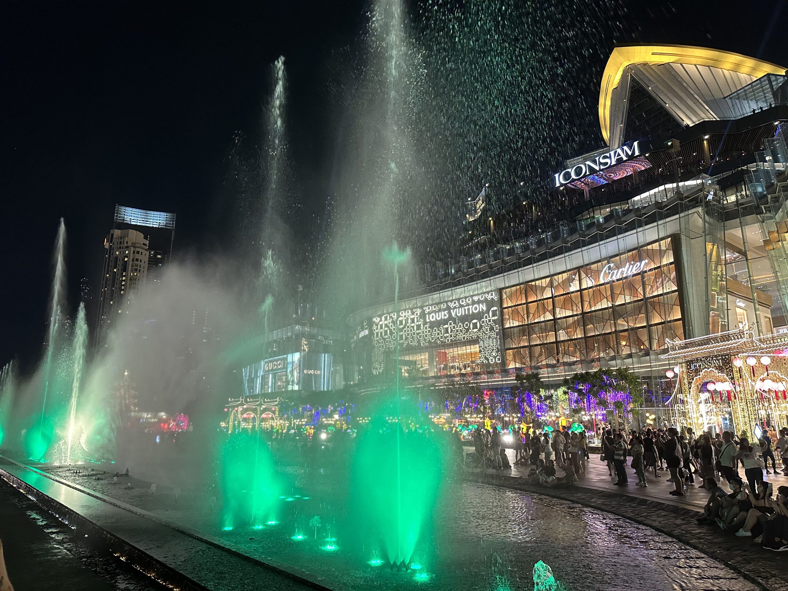 Reisetipps für Bangkok - Icon Siam Shopping Lichtershow