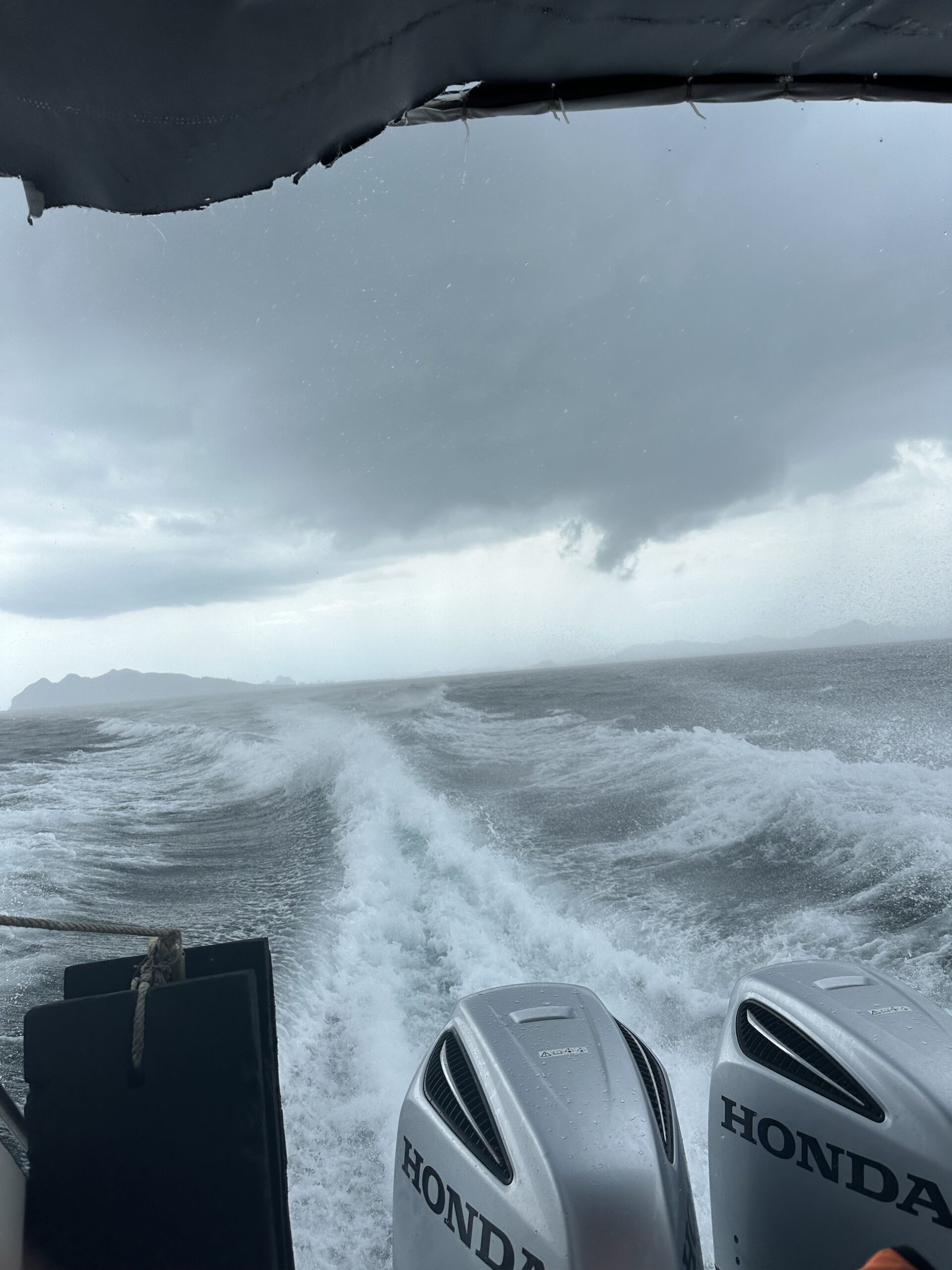 Gewitter auf dem Boot
